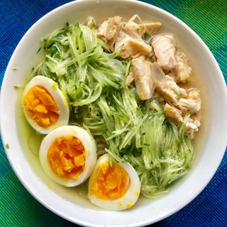 【簡単、美味しい❤️】ゴマ香る鶏だし冷麺